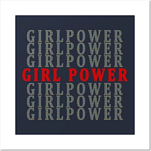 GIRL POWER WOMEN'S T-SHIRT Posters and Art